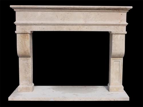 Contemporary Marble Fireplace