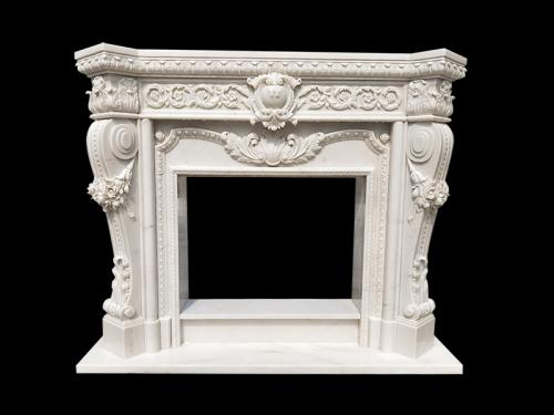Carved Marble Fireplace Surround