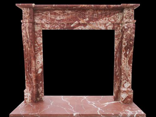 Red Marble Fireplace