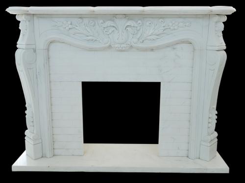 Fireplace White Marble