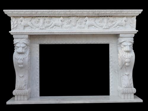 Marble Slab Fireplace