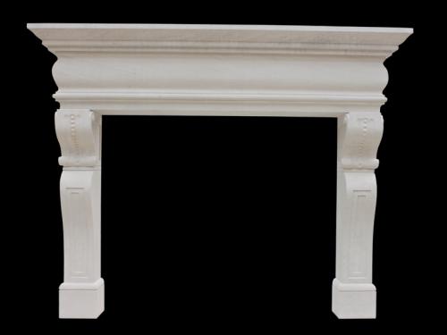 Frech Limestone Fireplace 2