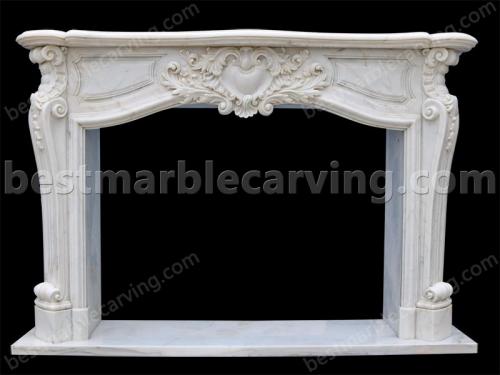 White Marble Mantel