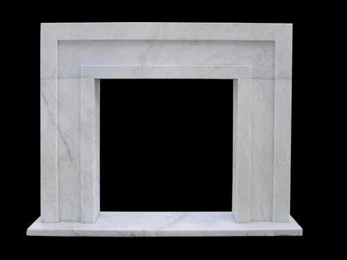 White Marble Fireplace