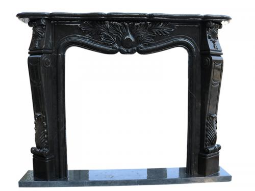 Black Marble Fireplace