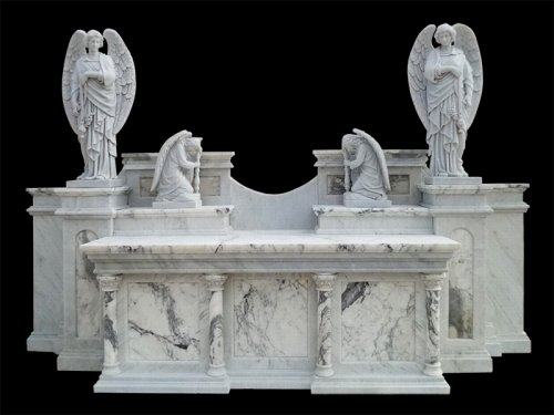 Catholic altar-Church-Statue|Marble Fireplace|Fountain